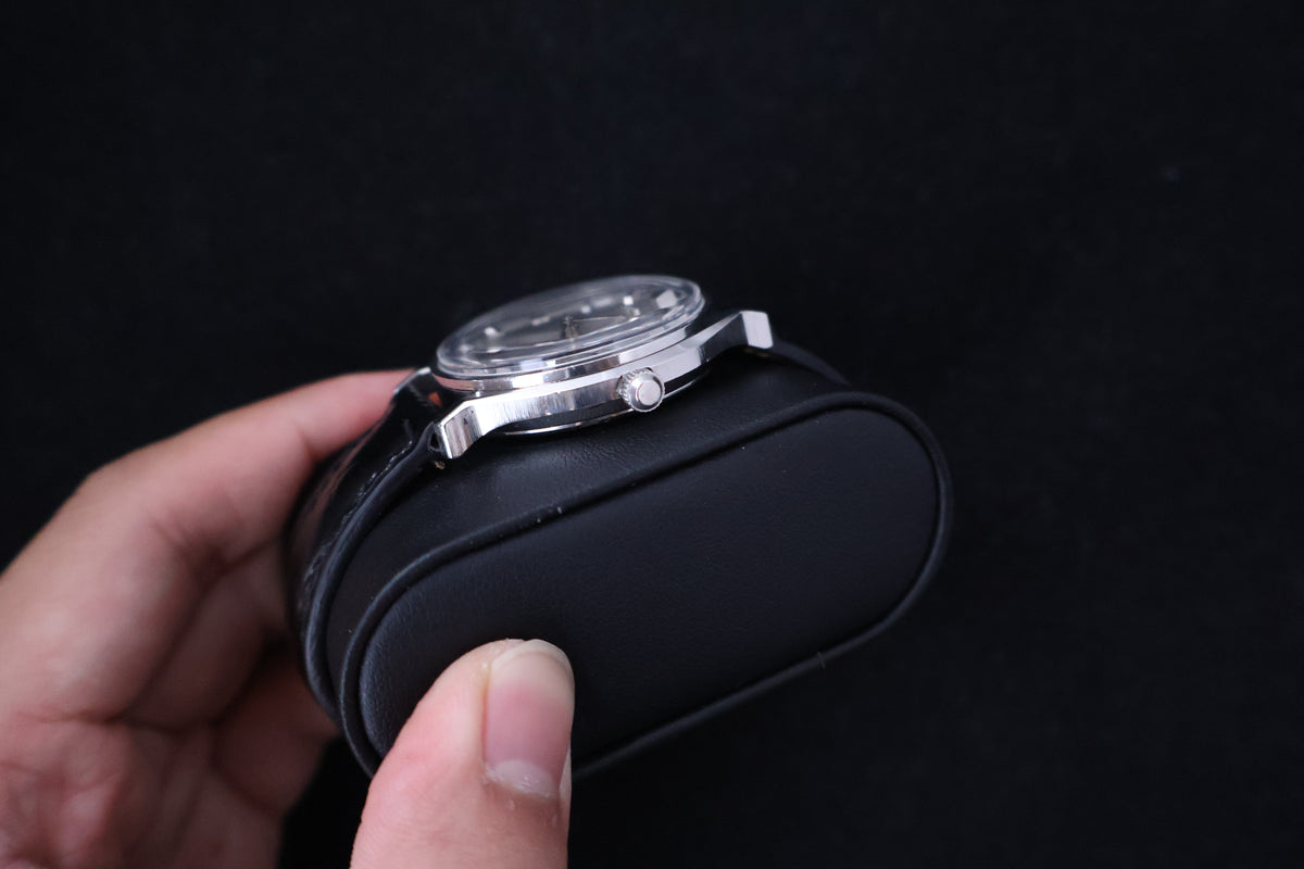 (SERVICED) Rare Vintage 1966 Seiko Seikomatic-R Silver Sunburst 30 Jewels 8346-8000