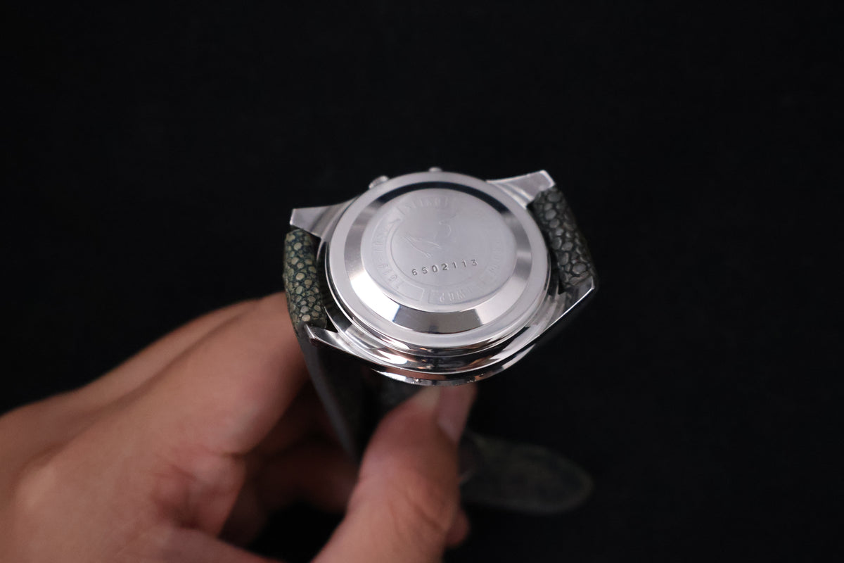 (SERVICED) Rare Vintage 1966 Seiko 5 Sportsmatic Deluxe Fluted Bezel 25 Jewels 7619-7050