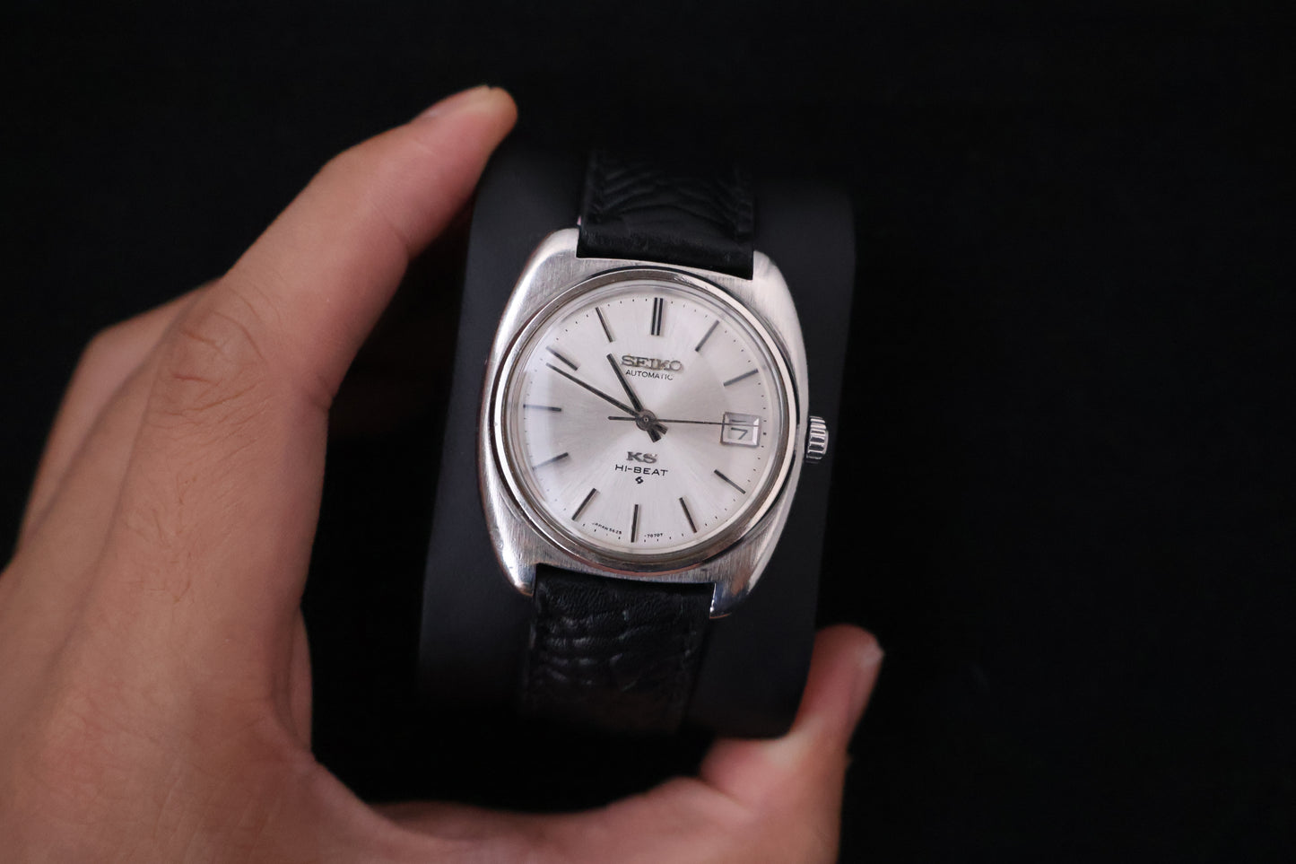 (SERVICED) Rare Vintage 1970 King Seiko KS Hi-Beat Gold Medallion 25 Jewels 5625-7070