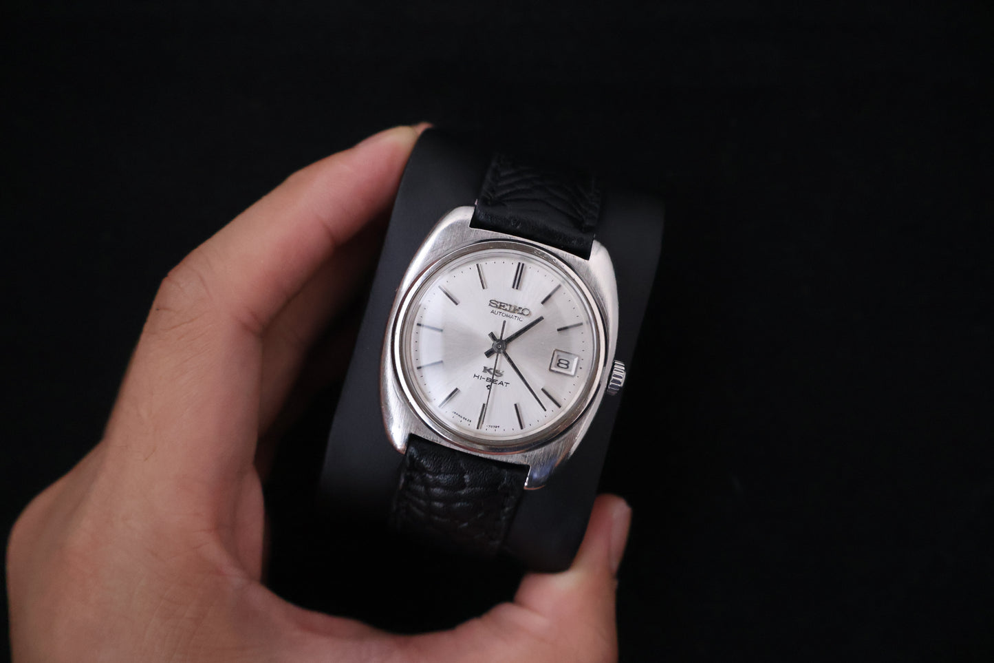 (SERVICED) Rare Vintage 1970 King Seiko KS Hi-Beat Gold Medallion 25 Jewels 5625-7070