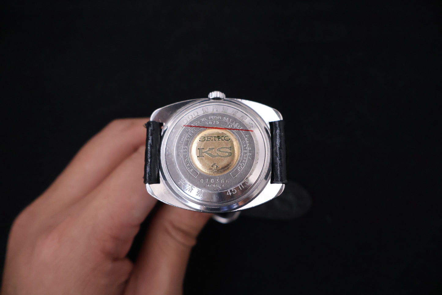(SERVICED) Rare Vintage 1970 King Seiko KS Hi-Beat Gold Medallion 25 Jewels 5625-7070