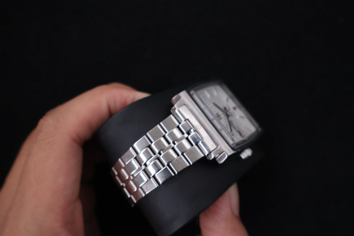 (SERVICED) Rare Vintage 1976 Seiko Actus SS Silver Dial 21 Jewels 6306-5000