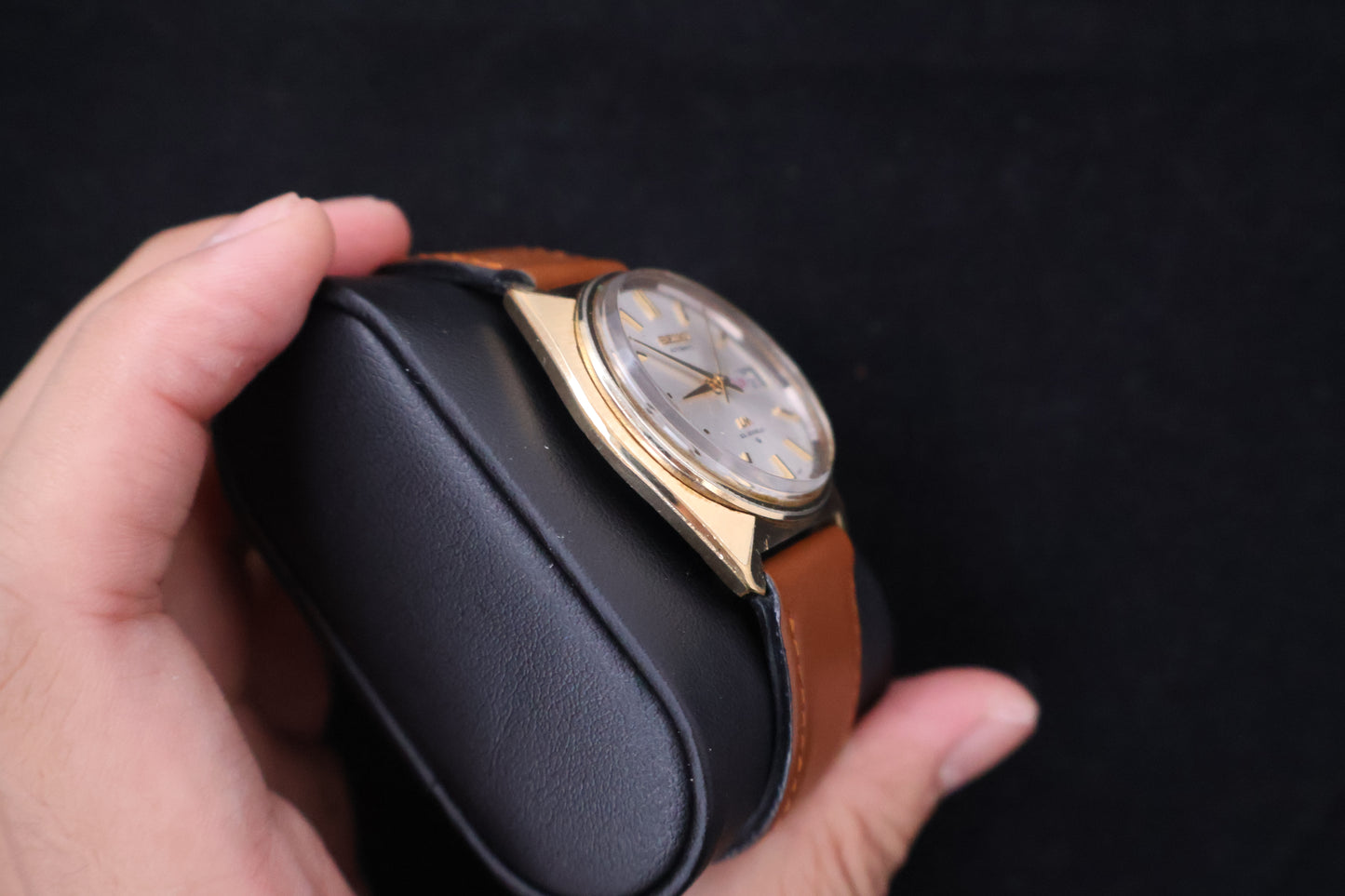 (SERVICED) Rare Vintage 1970 Seiko Lord Matic SGP 23 Jewels JDM 5606-7000