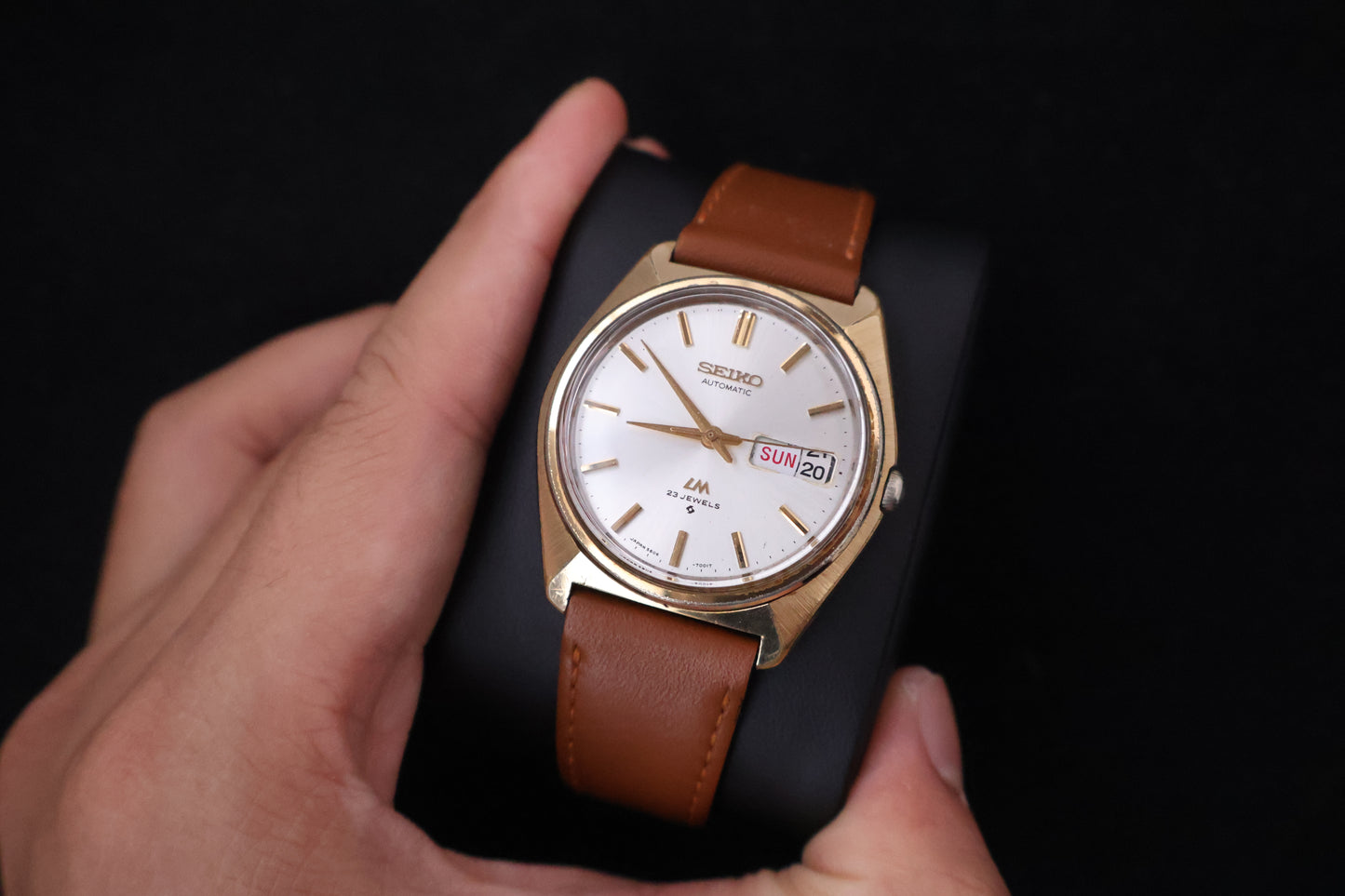 (SERVICED) Rare Vintage 1970 Seiko Lord Matic SGP 23 Jewels JDM 5606-7000
