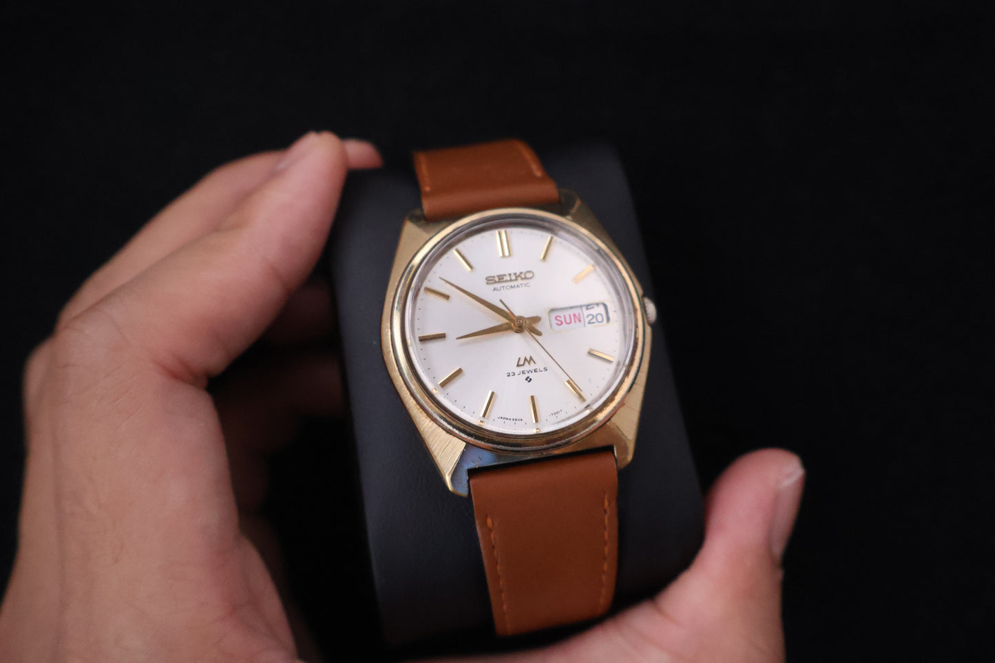 (SERVICED) Rare Vintage 1970 Seiko Lord Matic SGP 23 Jewels JDM 5606-7000