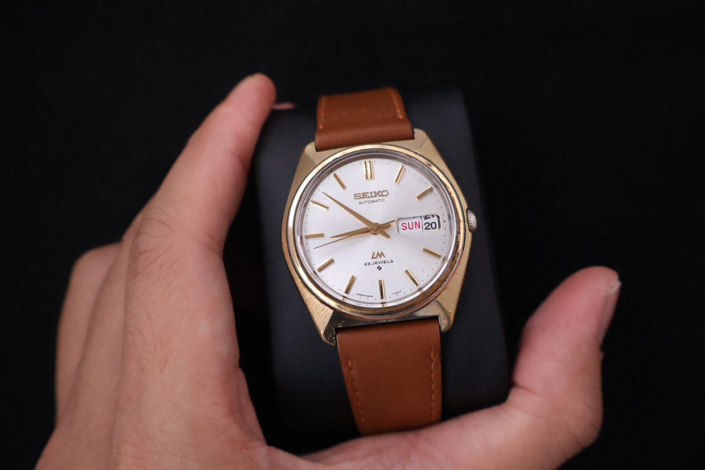 (SERVICED) Rare Vintage 1970 Seiko Lord Matic SGP 23 Jewels JDM 5606-7000