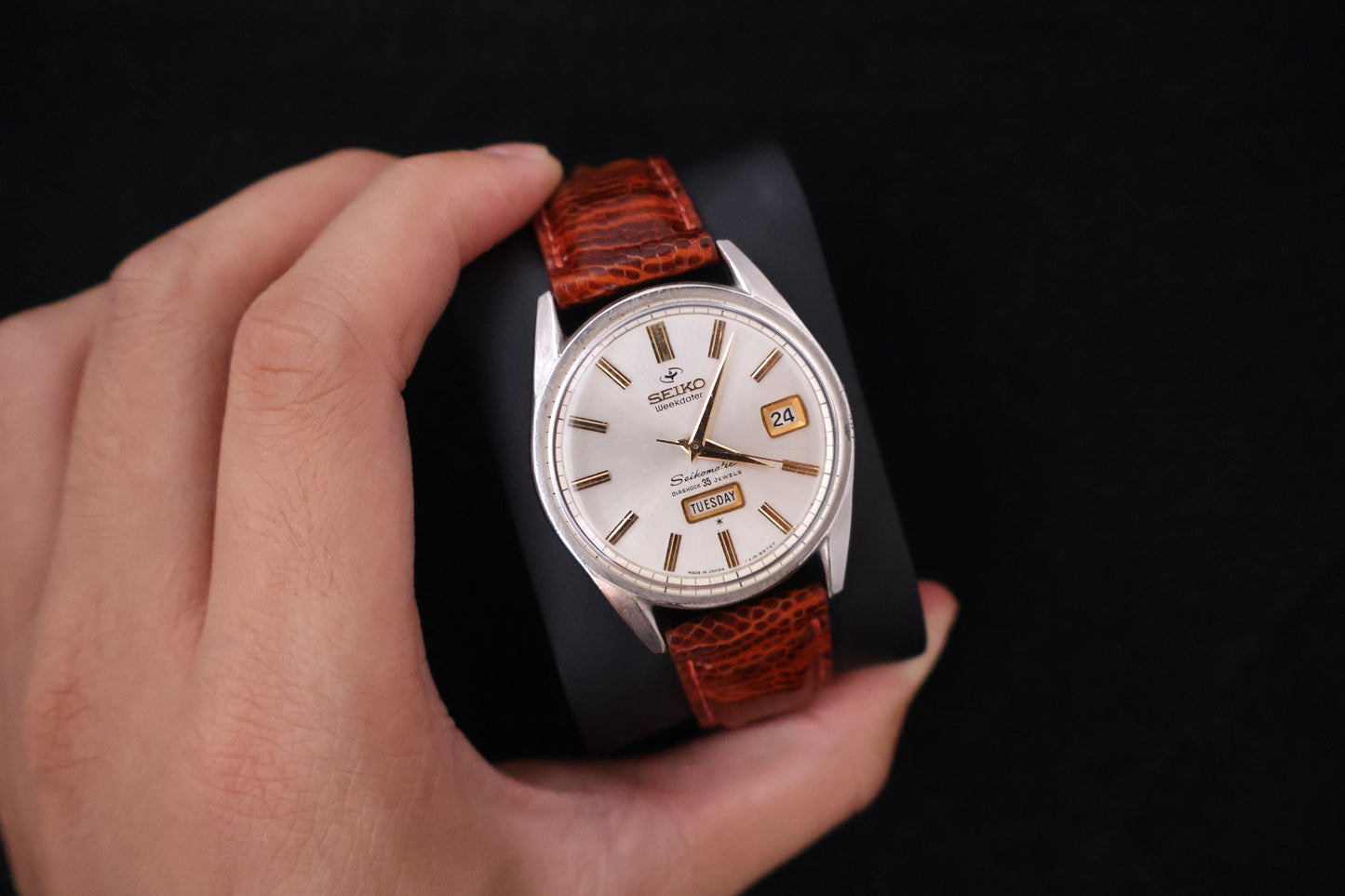 (SERVICED) Rare Vintage 1965 Seiko Seikomatic Weekdater 35 Jewels 6218-8970
