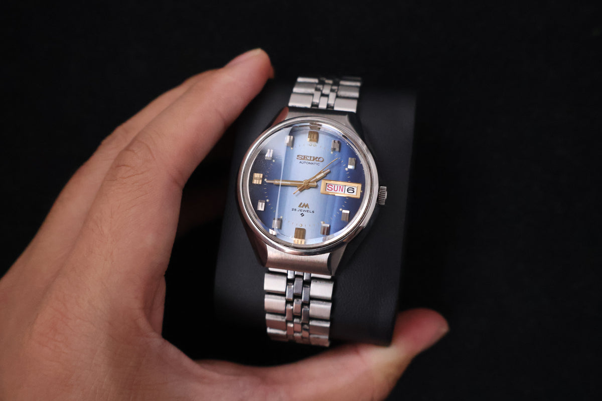 (SERVICED) Rare Vintage 1973 Seiko Lord Matic LM 25 Jewels 5606-7290