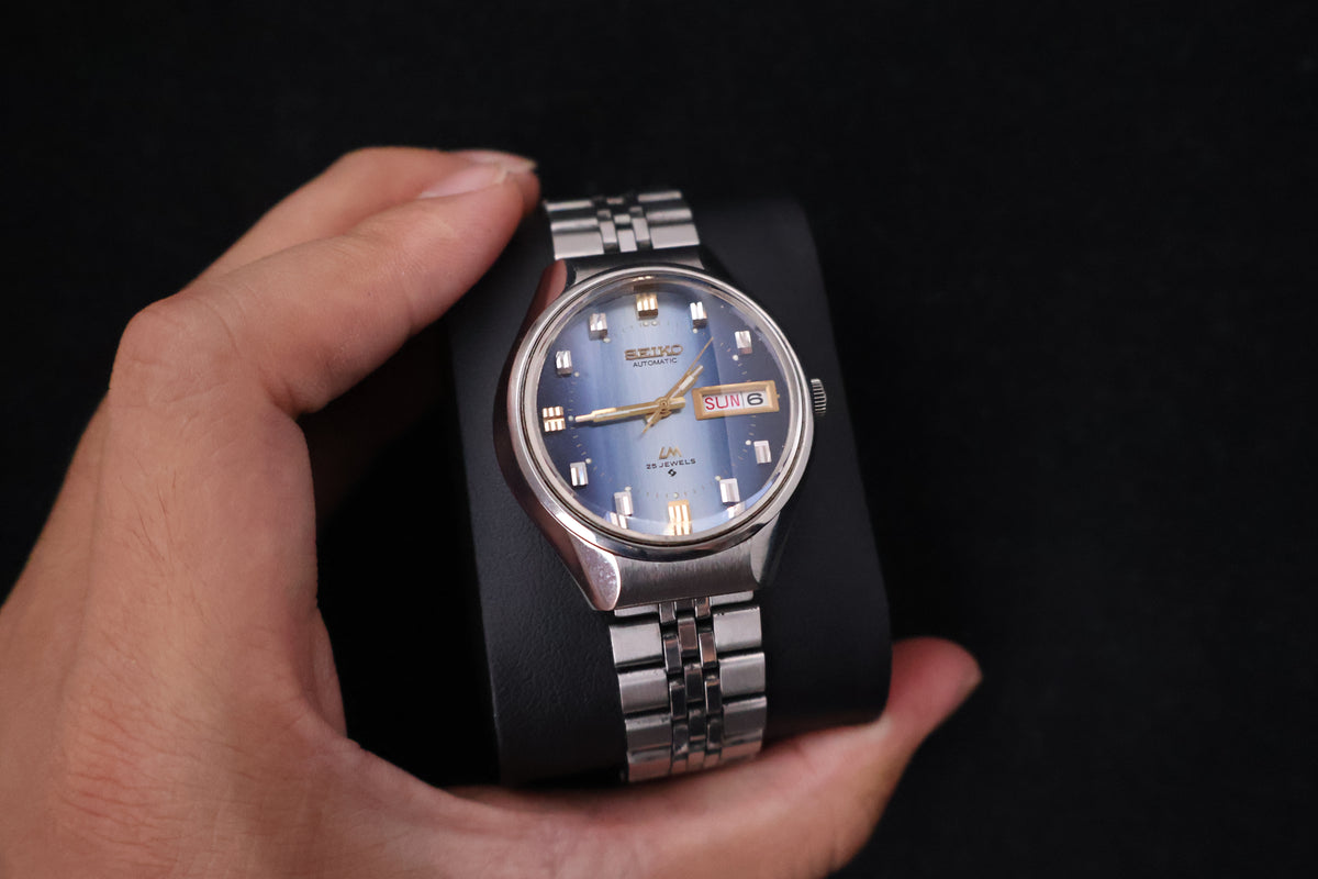 (SERVICED) Rare Vintage 1973 Seiko Lord Matic LM 25 Jewels 5606-7290