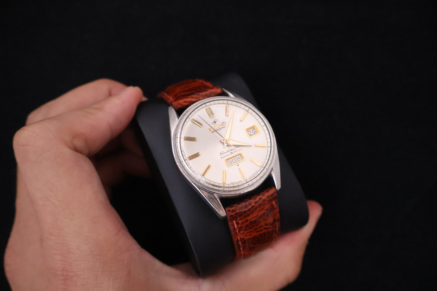 (SERVICED) Rare Vintage 1965 Seiko Seikomatic Weekdater 35 Jewels 6218-8970