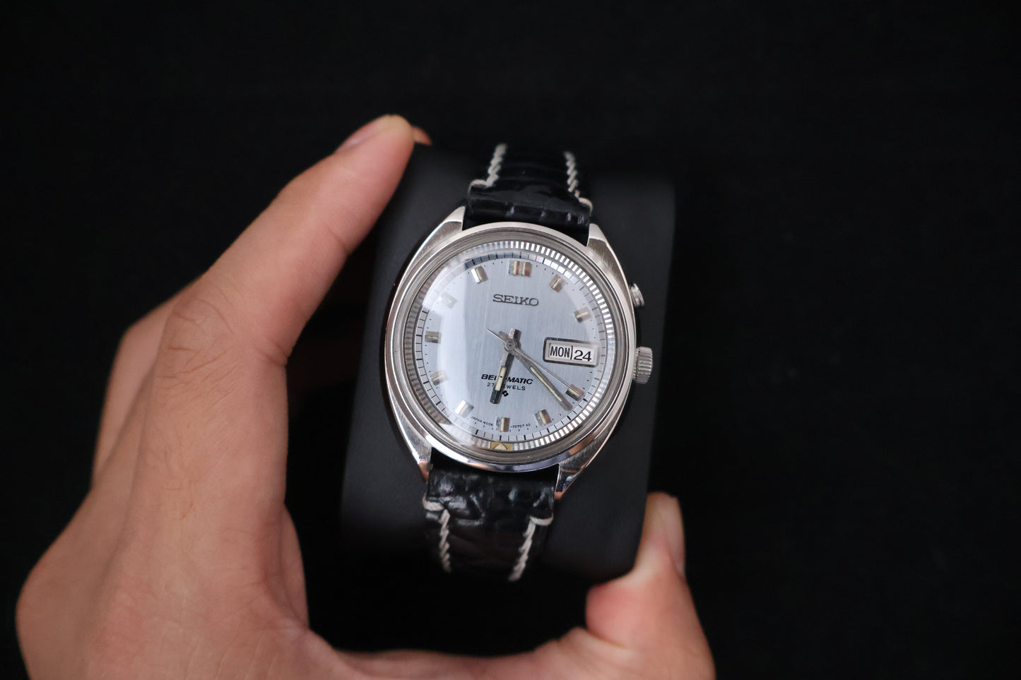 (SERVICED) Very Rare Vintage Seiko Bell-Matic 27 Jewels Mechanical Alarm 4006-7000