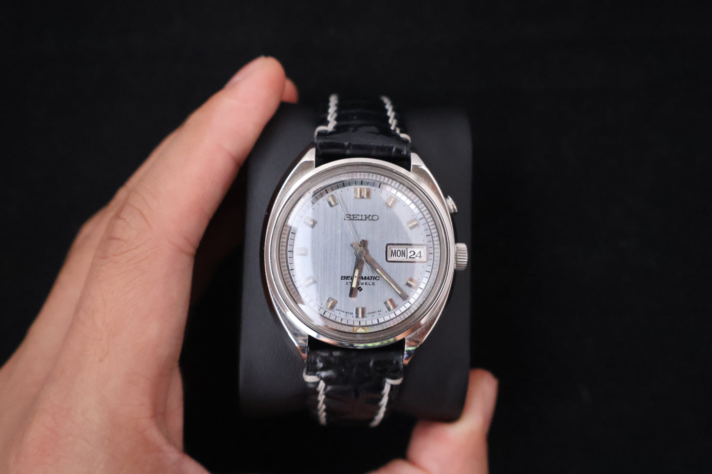 (SERVICED) Very Rare Vintage Seiko Bell-Matic 27 Jewels Mechanical Alarm 4006-7000