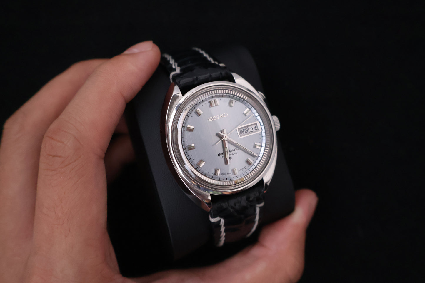 (SERVICED) Very Rare Vintage Seiko Bell-Matic 27 Jewels Mechanical Alarm 4006-7000