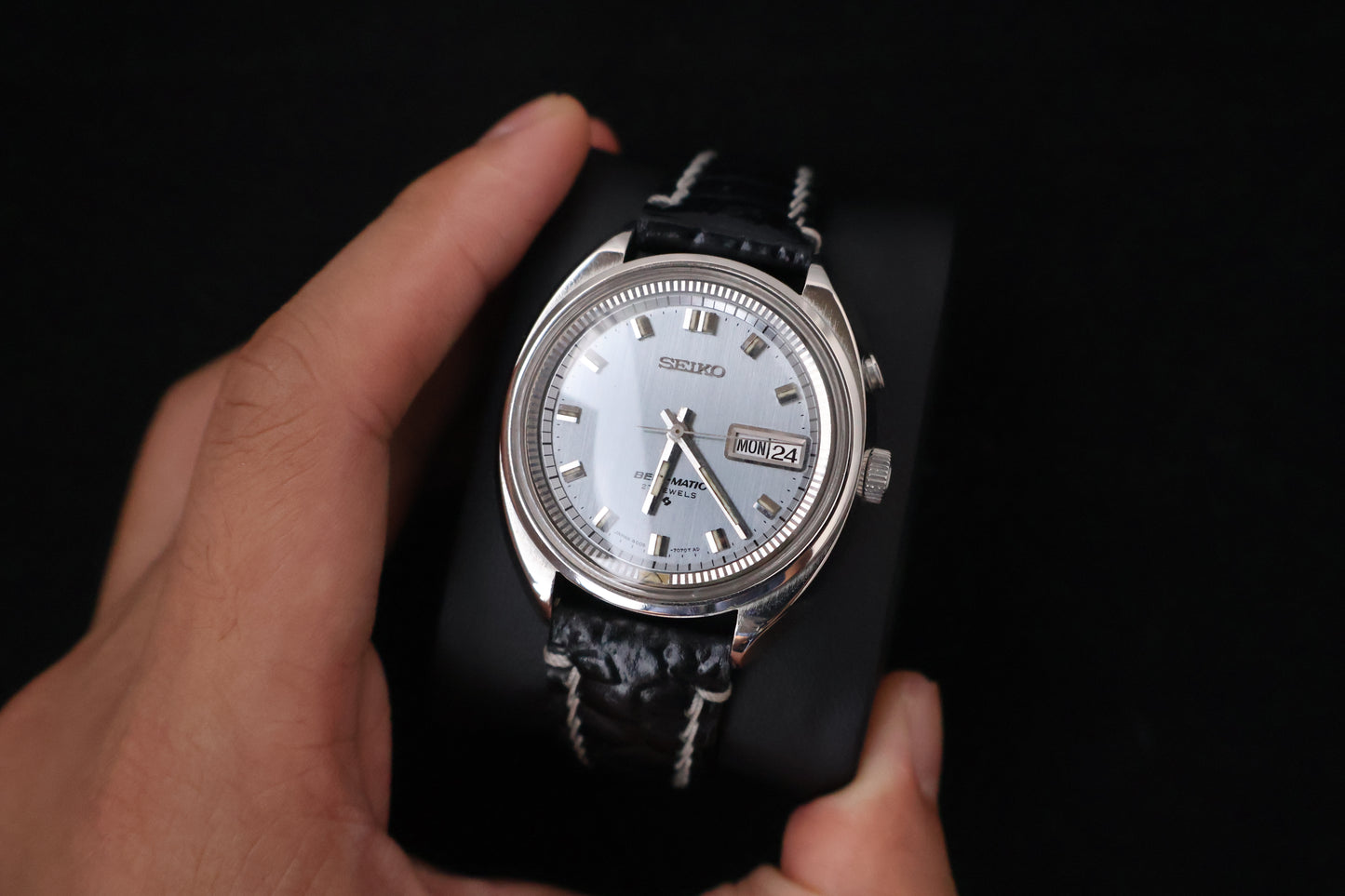 (SERVICED) Very Rare Vintage Seiko Bell-Matic 27 Jewels Mechanical Alarm 4006-7000