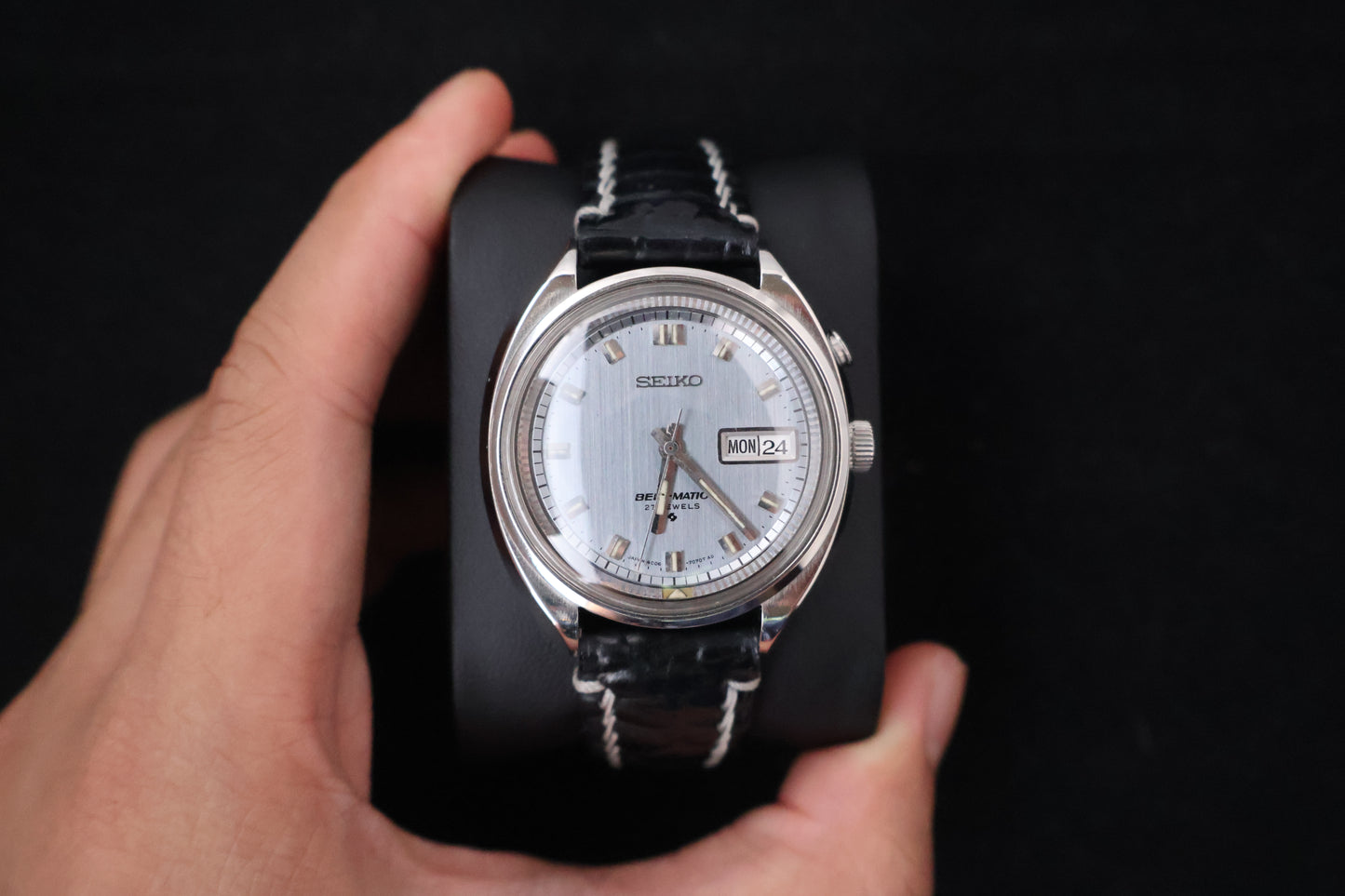 (SERVICED) Very Rare Vintage Seiko Bell-Matic 27 Jewels Mechanical Alarm 4006-7000