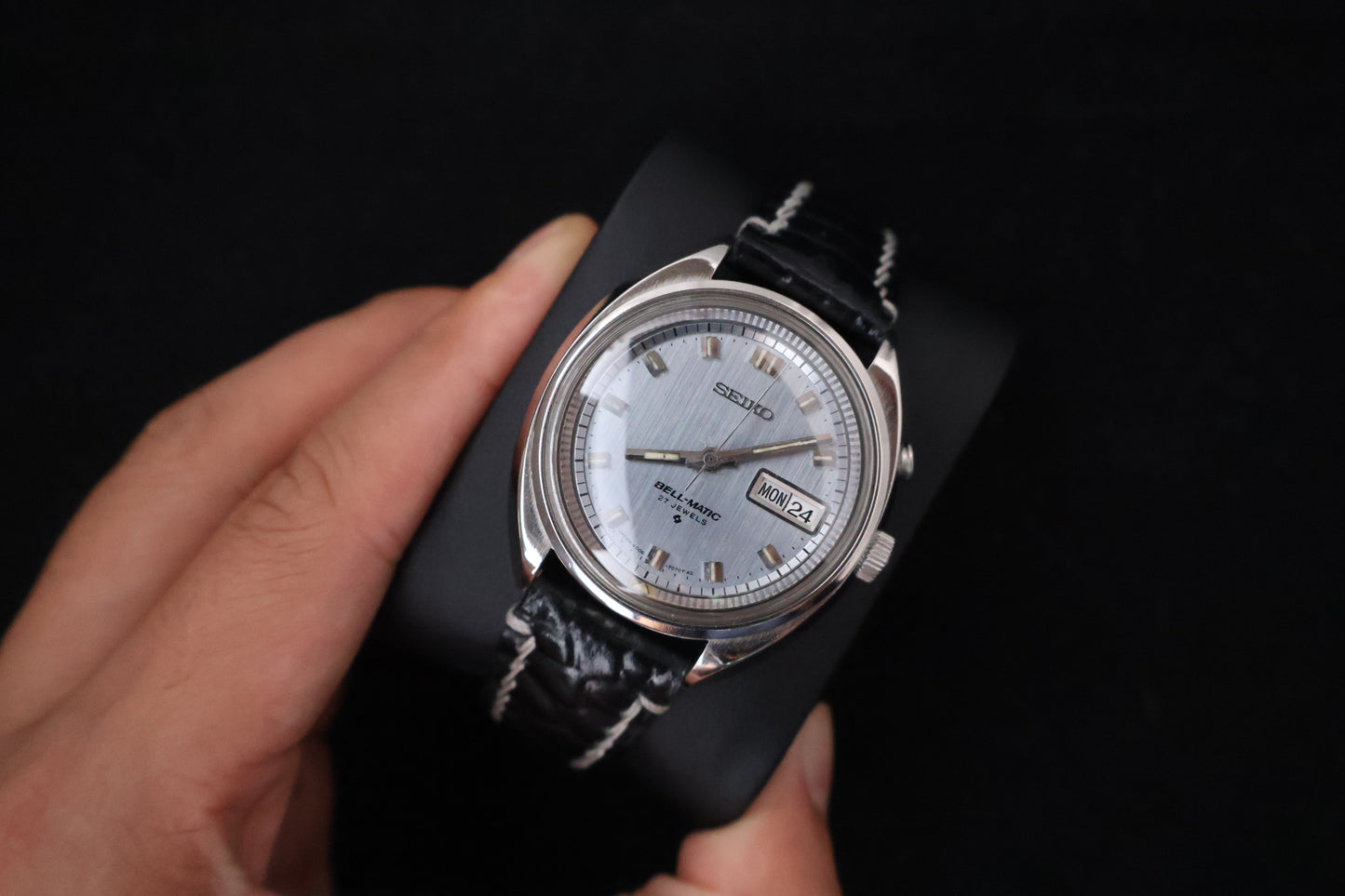(SERVICED) Very Rare Vintage Seiko Bell-Matic 27 Jewels Mechanical Alarm 4006-7000