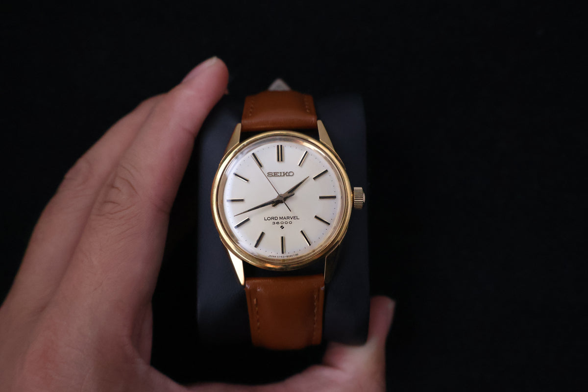 (SERVICED) Rare Vintage 1973 Seiko Lord Marvel 36000 Hi-Beat 23 Jewels 5740-8000
