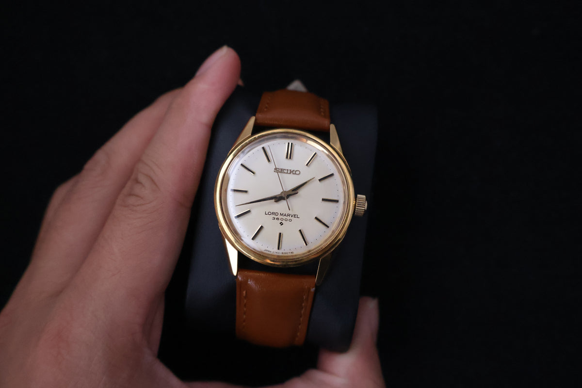 (SERVICED) Rare Vintage 1973 Seiko Lord Marvel 36000 Hi-Beat 23 Jewels 5740-8000