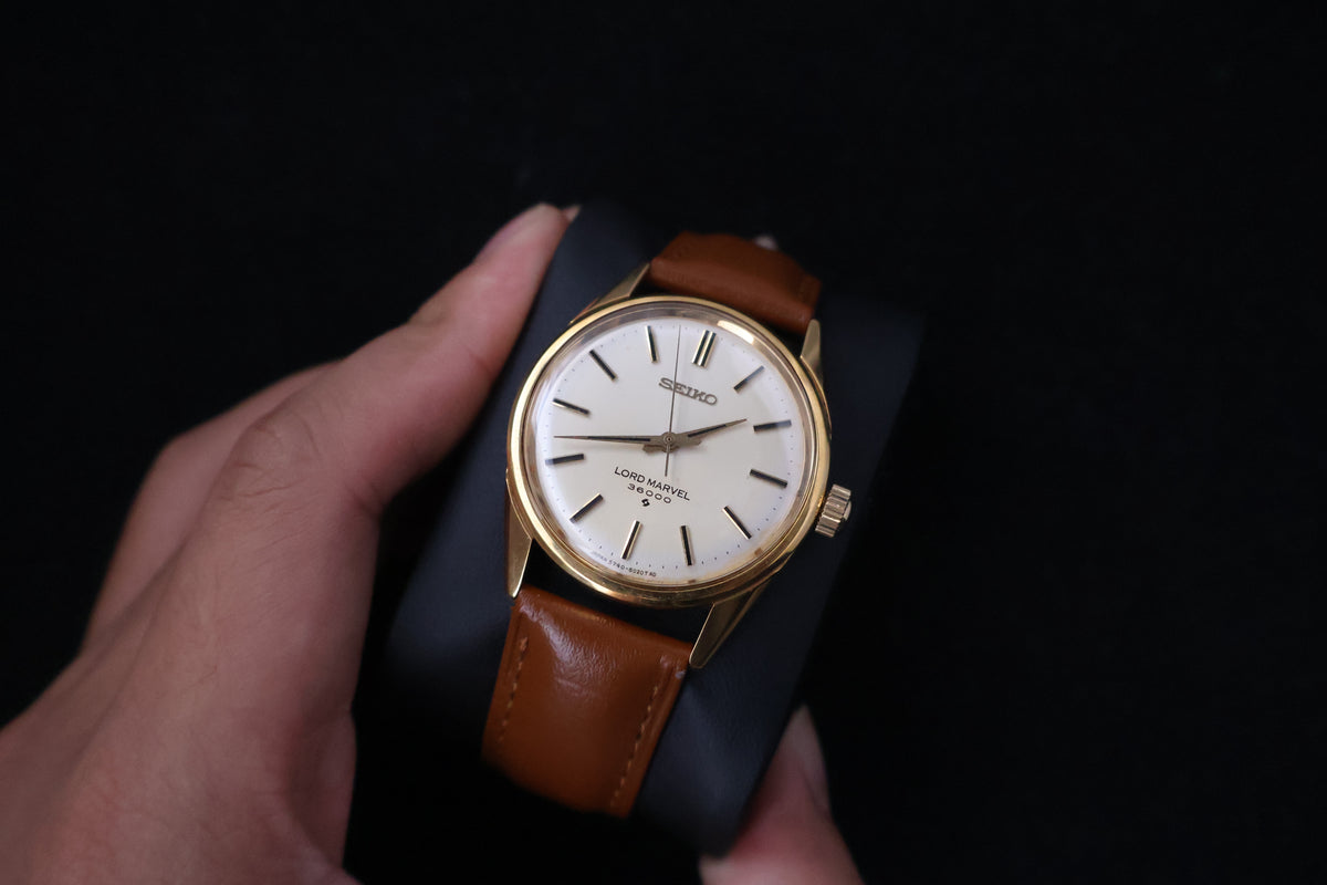 (SERVICED) Rare Vintage 1973 Seiko Lord Marvel 36000 Hi-Beat 23 Jewels 5740-8000