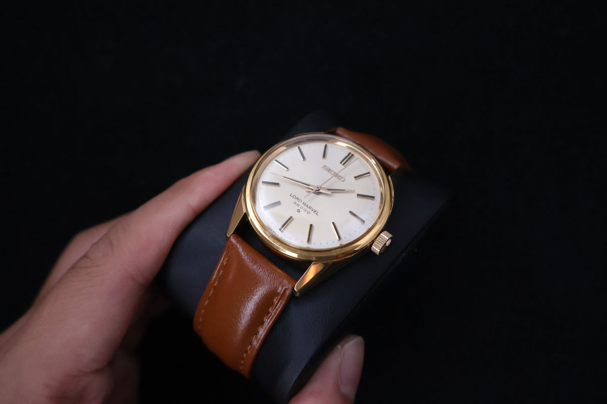 (SERVICED) Rare Vintage 1973 Seiko Lord Marvel 36000 Hi-Beat 23 Jewels 5740-8000