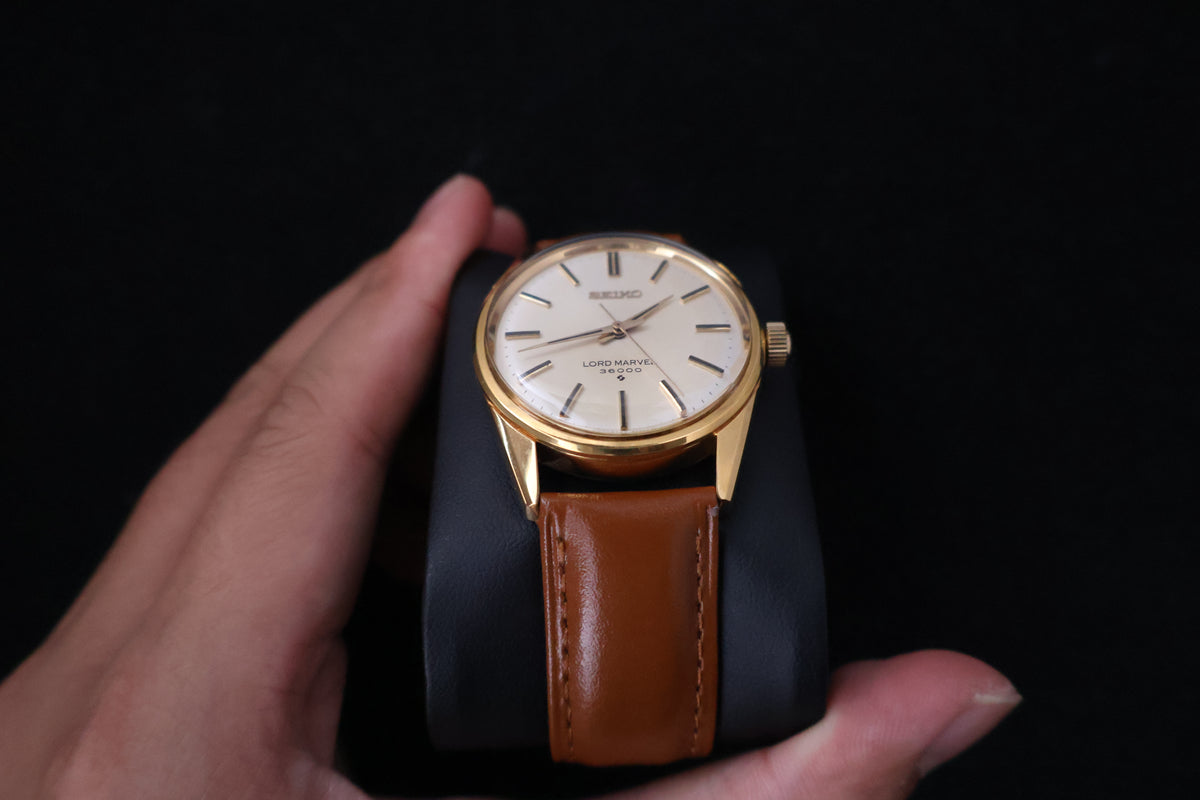 (SERVICED) Rare Vintage 1973 Seiko Lord Marvel 36000 Hi-Beat 23 Jewels 5740-8000