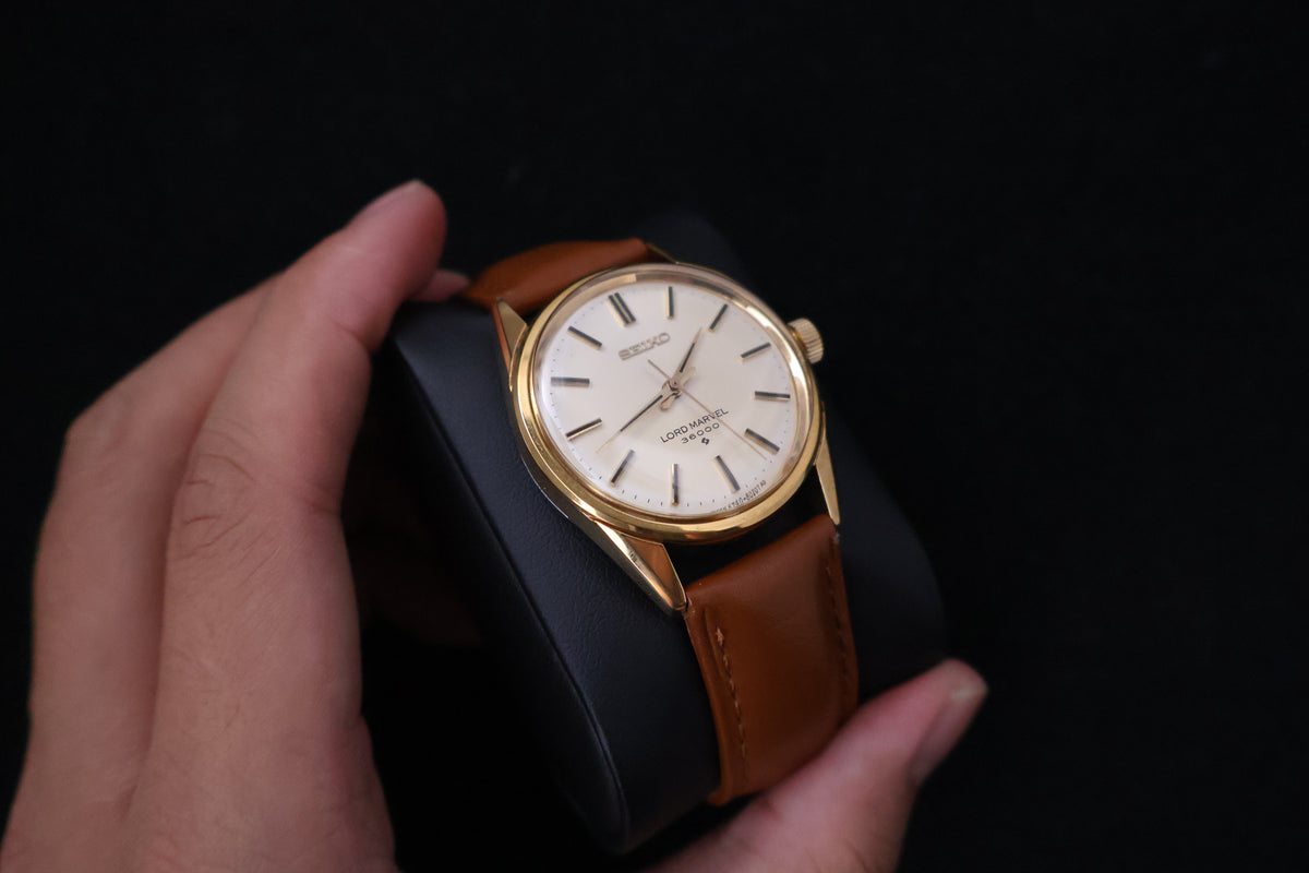 (SERVICED) Rare Vintage 1973 Seiko Lord Marvel 36000 Hi-Beat 23 Jewels 5740-8000