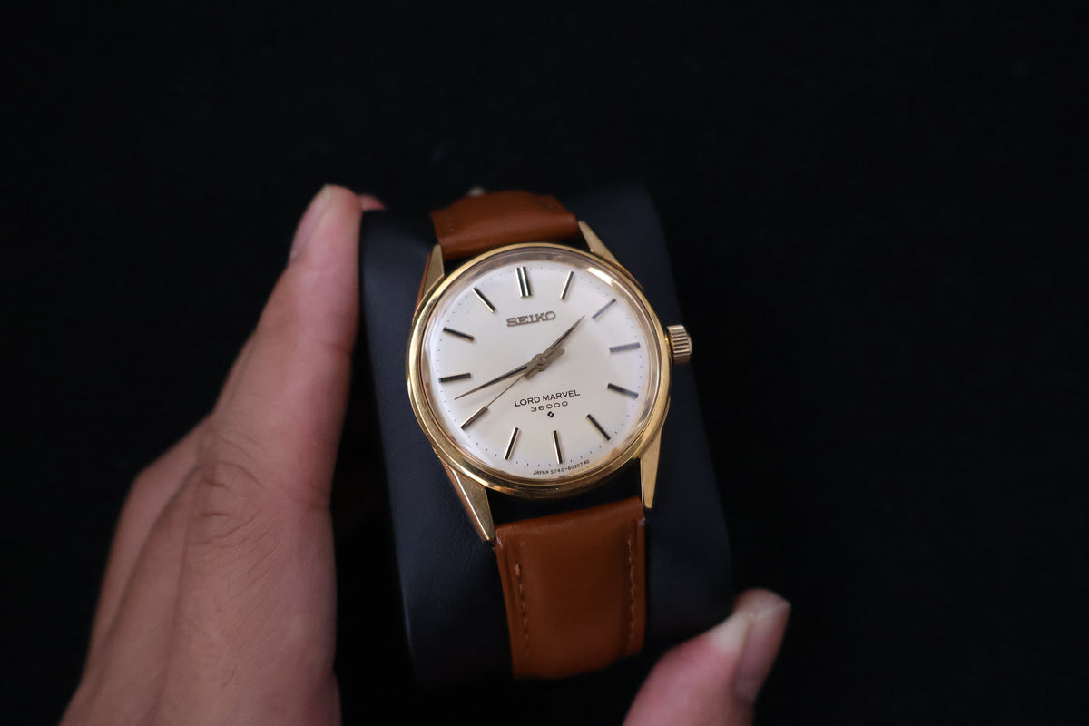 (SERVICED) Rare Vintage 1973 Seiko Lord Marvel 36000 Hi-Beat 23 Jewels 5740-8000