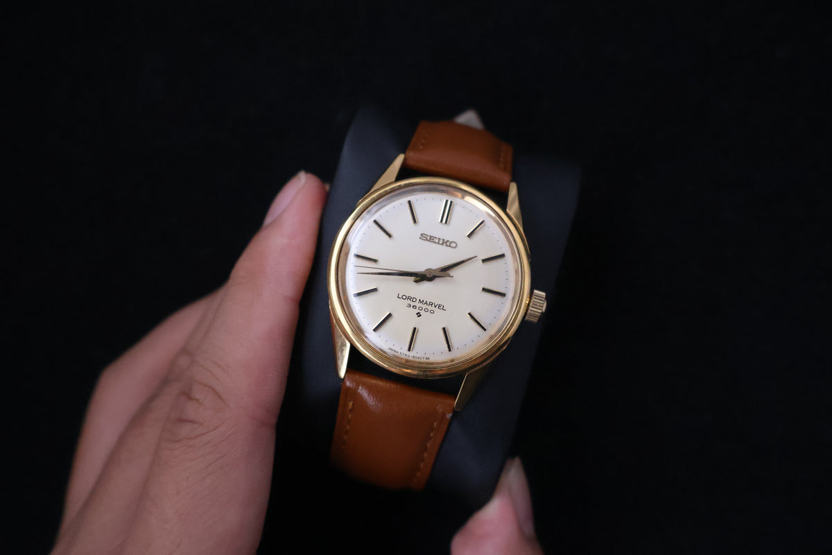 (SERVICED) Rare Vintage 1973 Seiko Lord Marvel 36000 Hi-Beat 23 Jewels 5740-8000