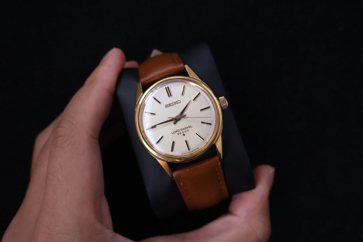 (SERVICED) Rare Vintage 1973 Seiko Lord Marvel 36000 Hi-Beat 23 Jewels 5740-8000