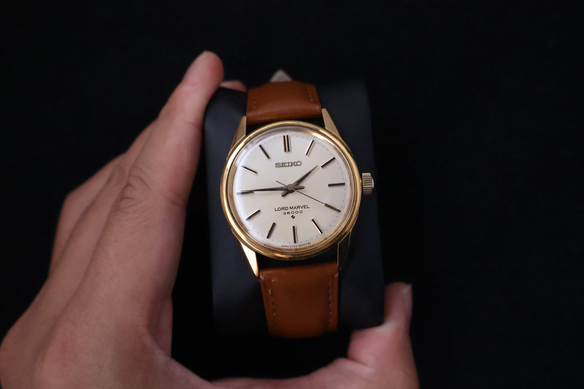 (SERVICED) Rare Vintage 1973 Seiko Lord Marvel 36000 Hi-Beat 23 Jewels 5740-8000