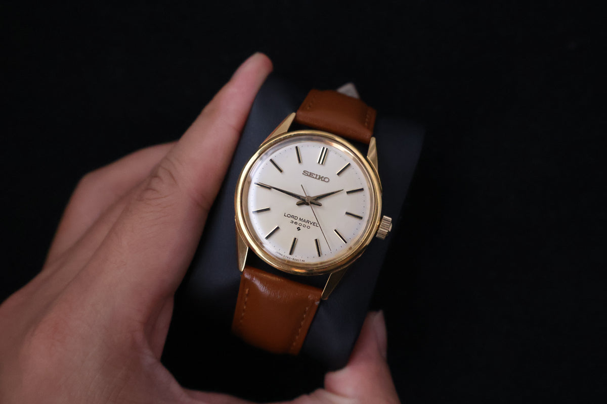 (SERVICED) Rare Vintage 1973 Seiko Lord Marvel 36000 Hi-Beat 23 Jewels 5740-8000
