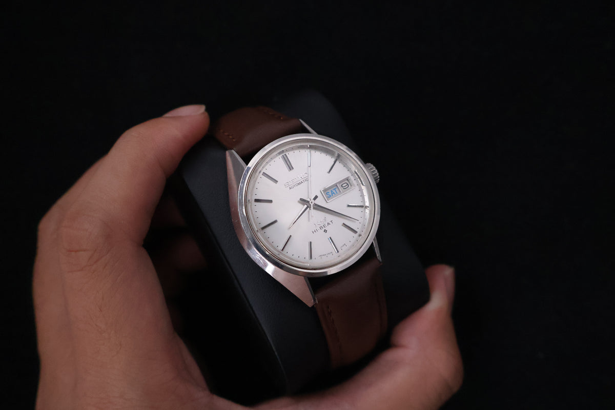 (SERVICED) Rare Vintage 1971 Seiko King Seiko 56KS Hi-Beat Gold Medallion 25 Jewels 5626-7110