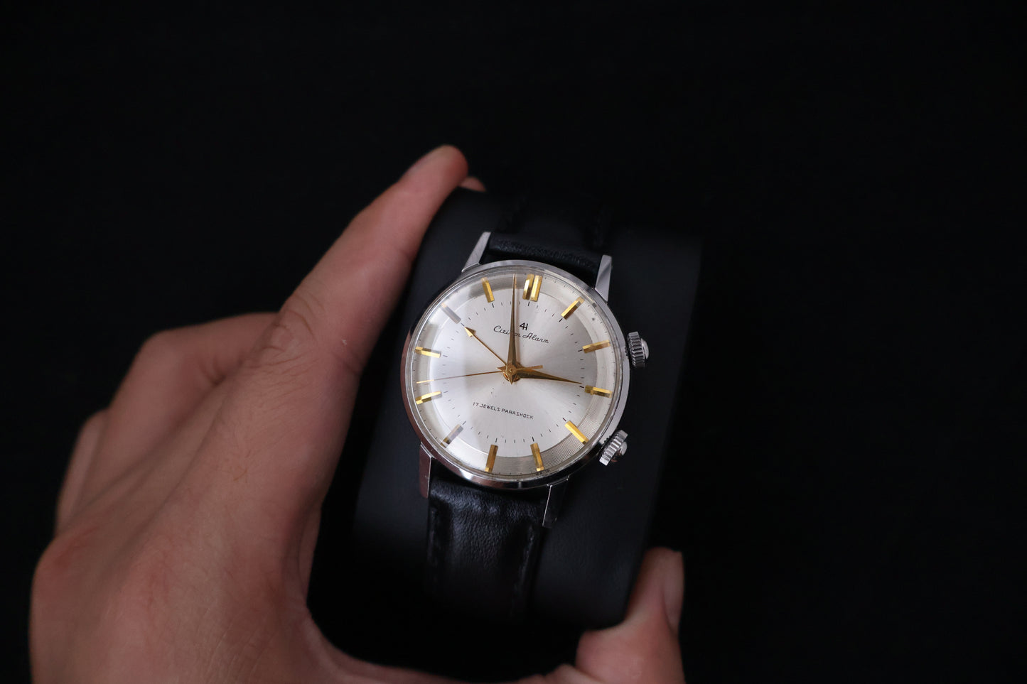 (SERVICED) Rare Vintage 1965 Citizen Alarm 4H Parashock 17 Jewels - 1507062