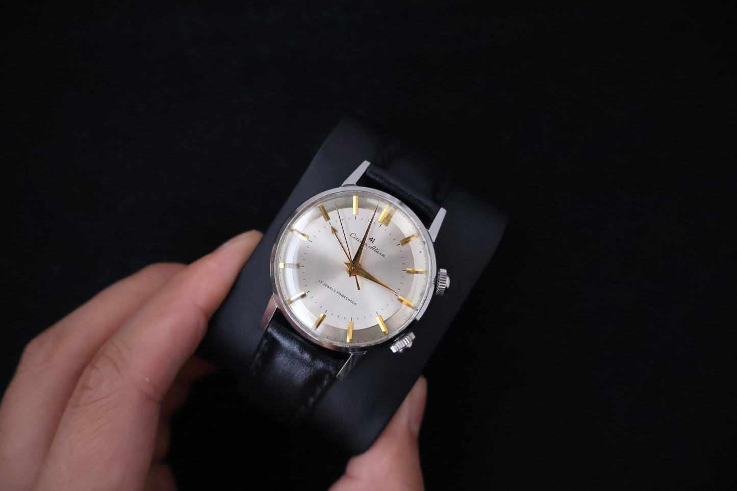(SERVICED) Rare Vintage 1965 Citizen Alarm 4H Parashock 17 Jewels - 1507062