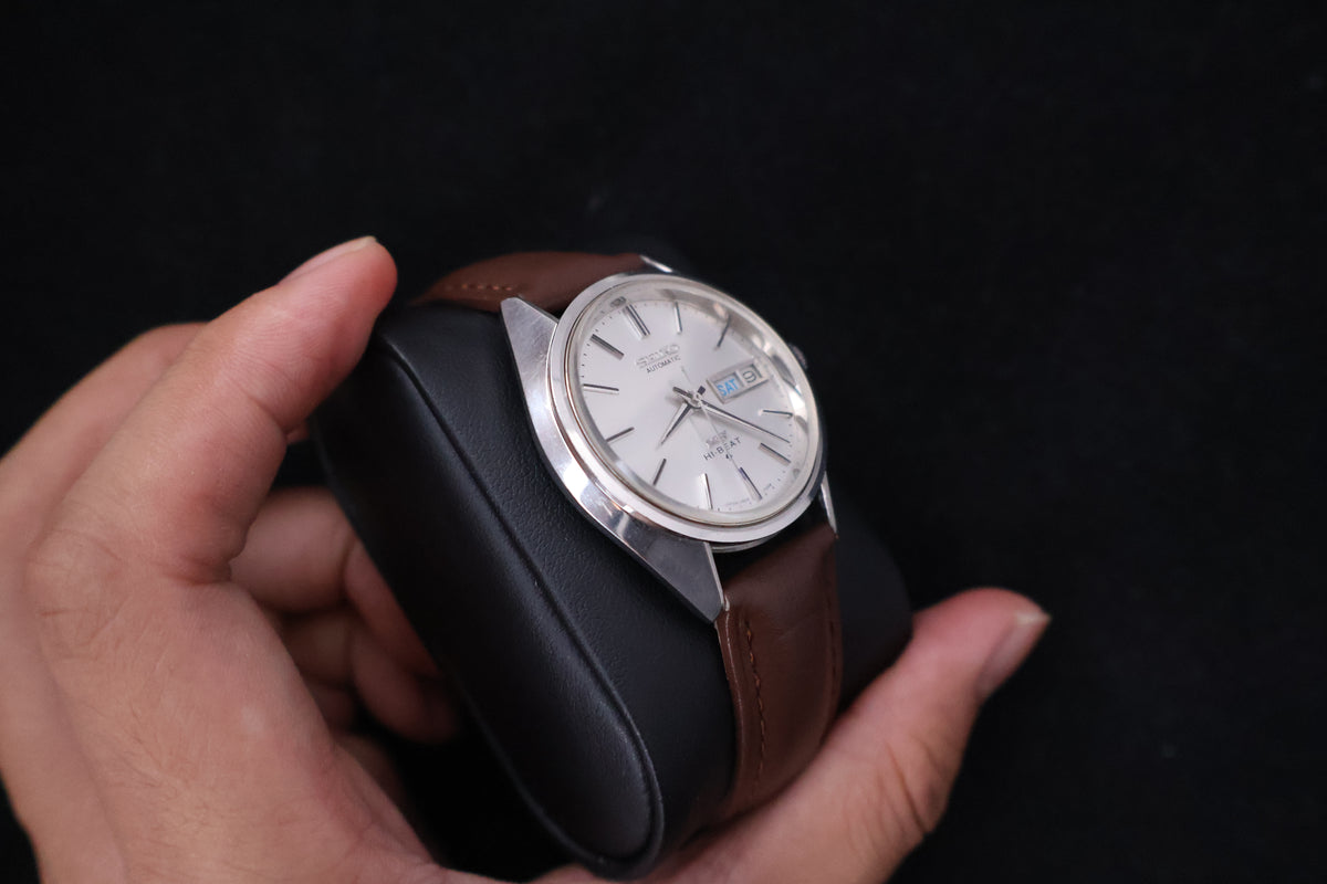 (SERVICED) Rare Vintage 1971 Seiko King Seiko 56KS Hi-Beat Gold Medallion 25 Jewels 5626-7110