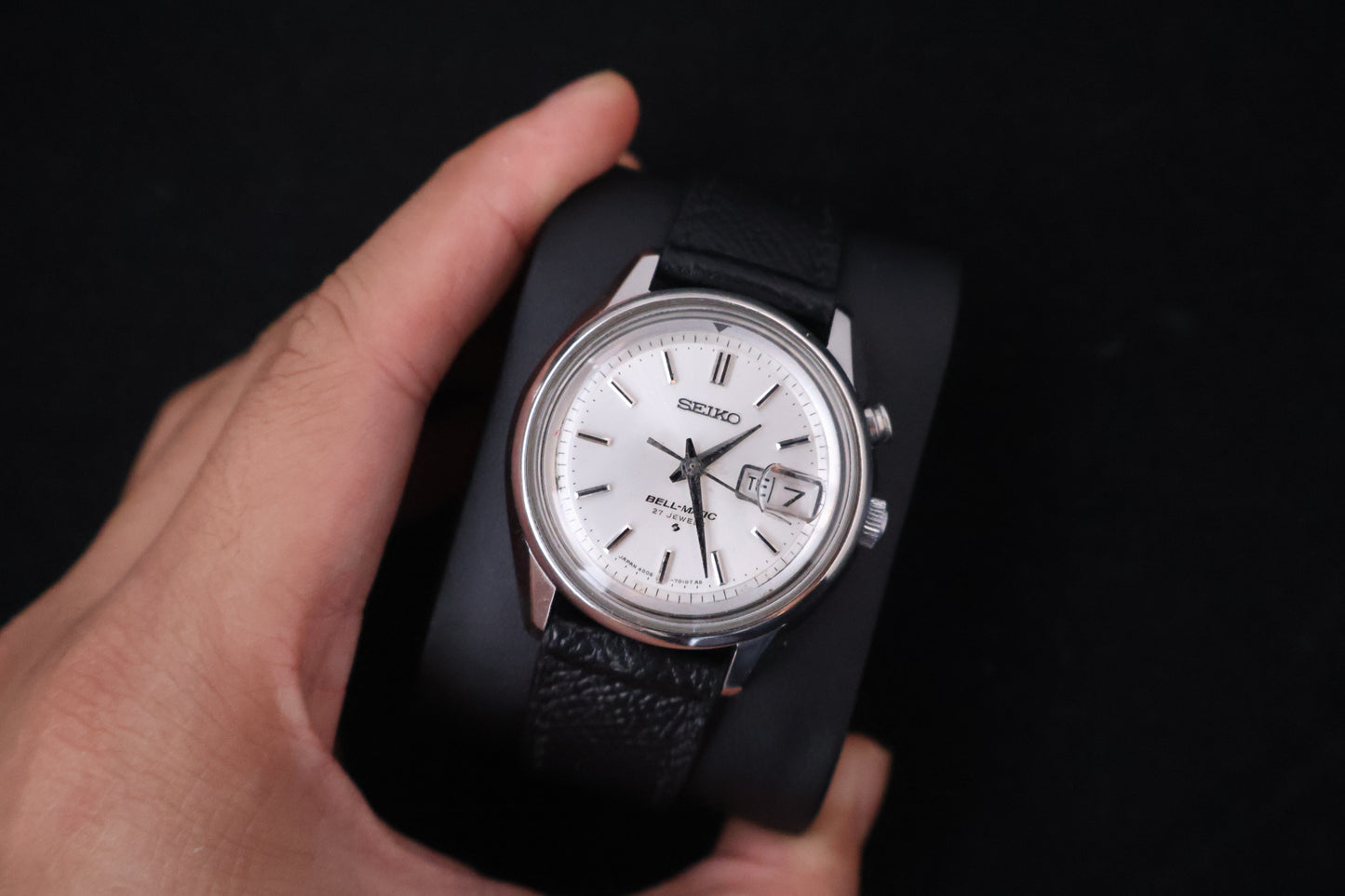 (SERVICED) Rare Vintage 1970 Seiko Bell-Matic 27 Jewels Mechanical Alarm 4006-7011