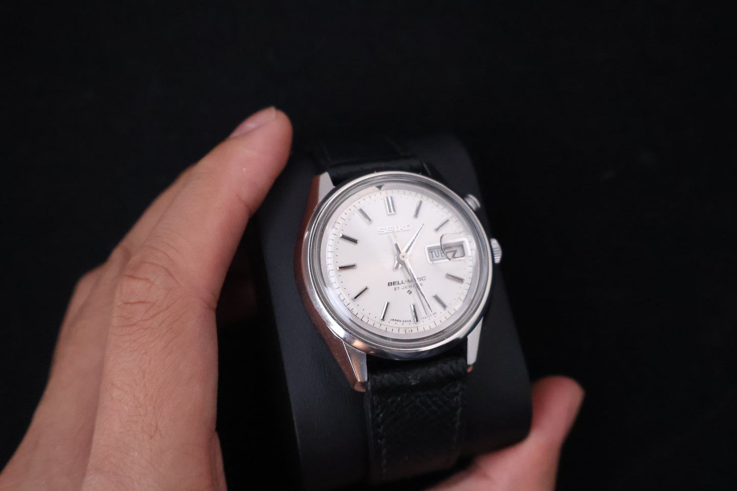 (SERVICED) Rare Vintage 1970 Seiko Bell-Matic 27 Jewels Mechanical Alarm 4006-7011