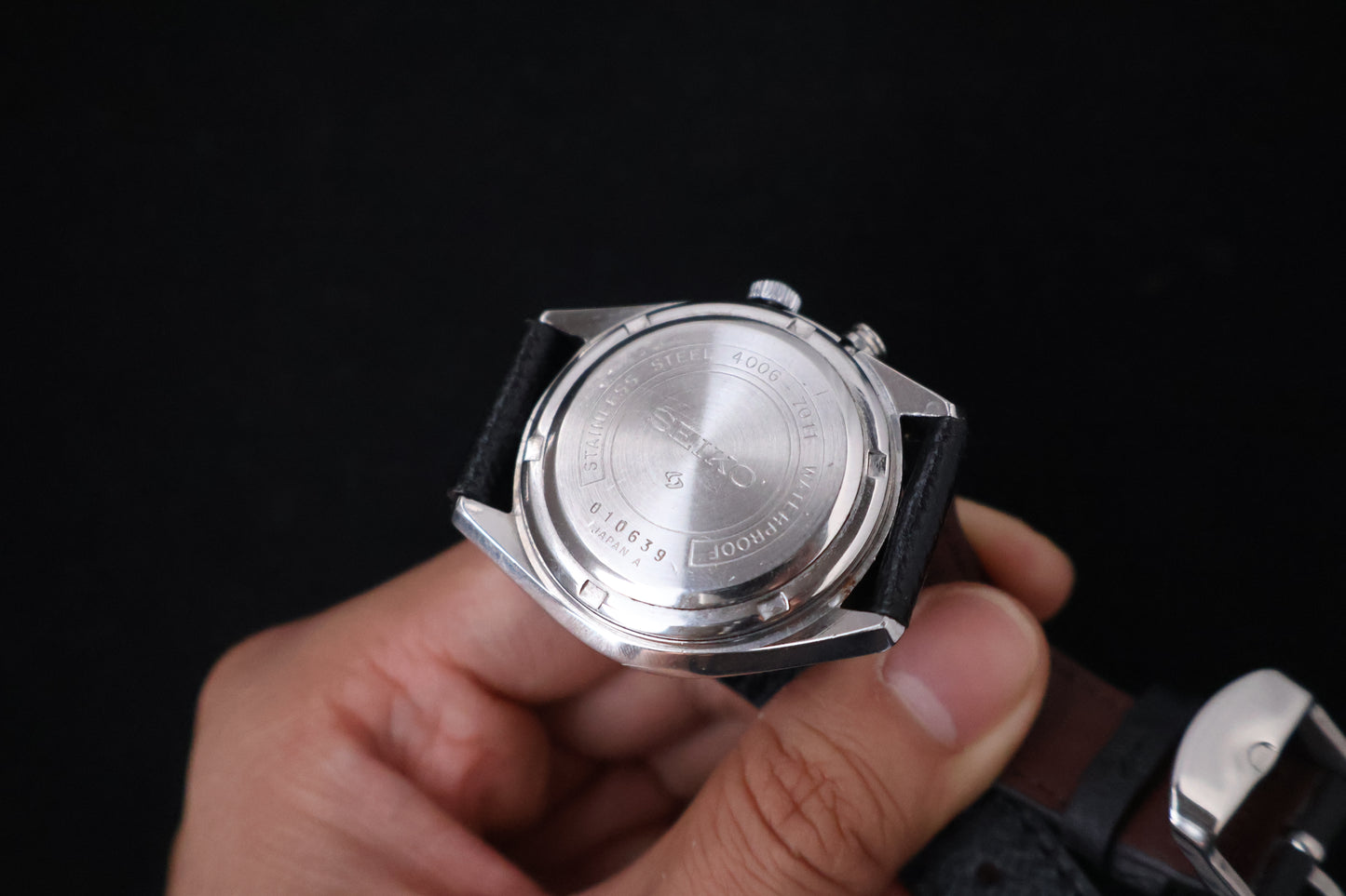 (SERVICED) Rare Vintage 1970 Seiko Bell-Matic 27 Jewels Mechanical Alarm 4006-7011