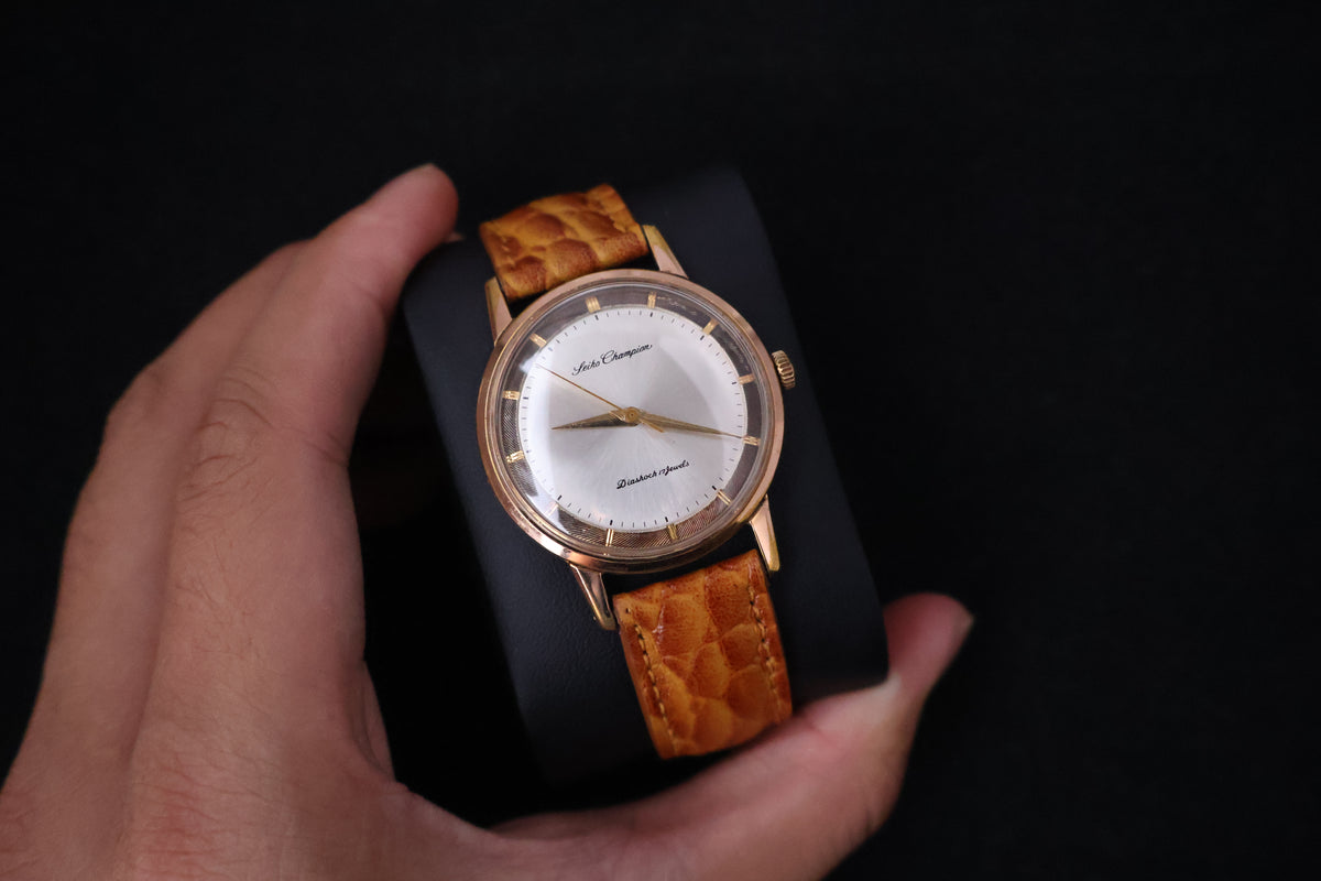 (SERVICED) Rare Vintage 1960s Seiko Champion EGP 20 Microns 17 Jewels - J14082