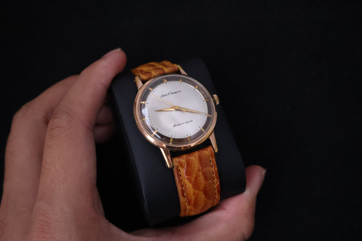 (SERVICED) Rare Vintage 1960s Seiko Champion EGP 20 Microns 17 Jewels - J14082