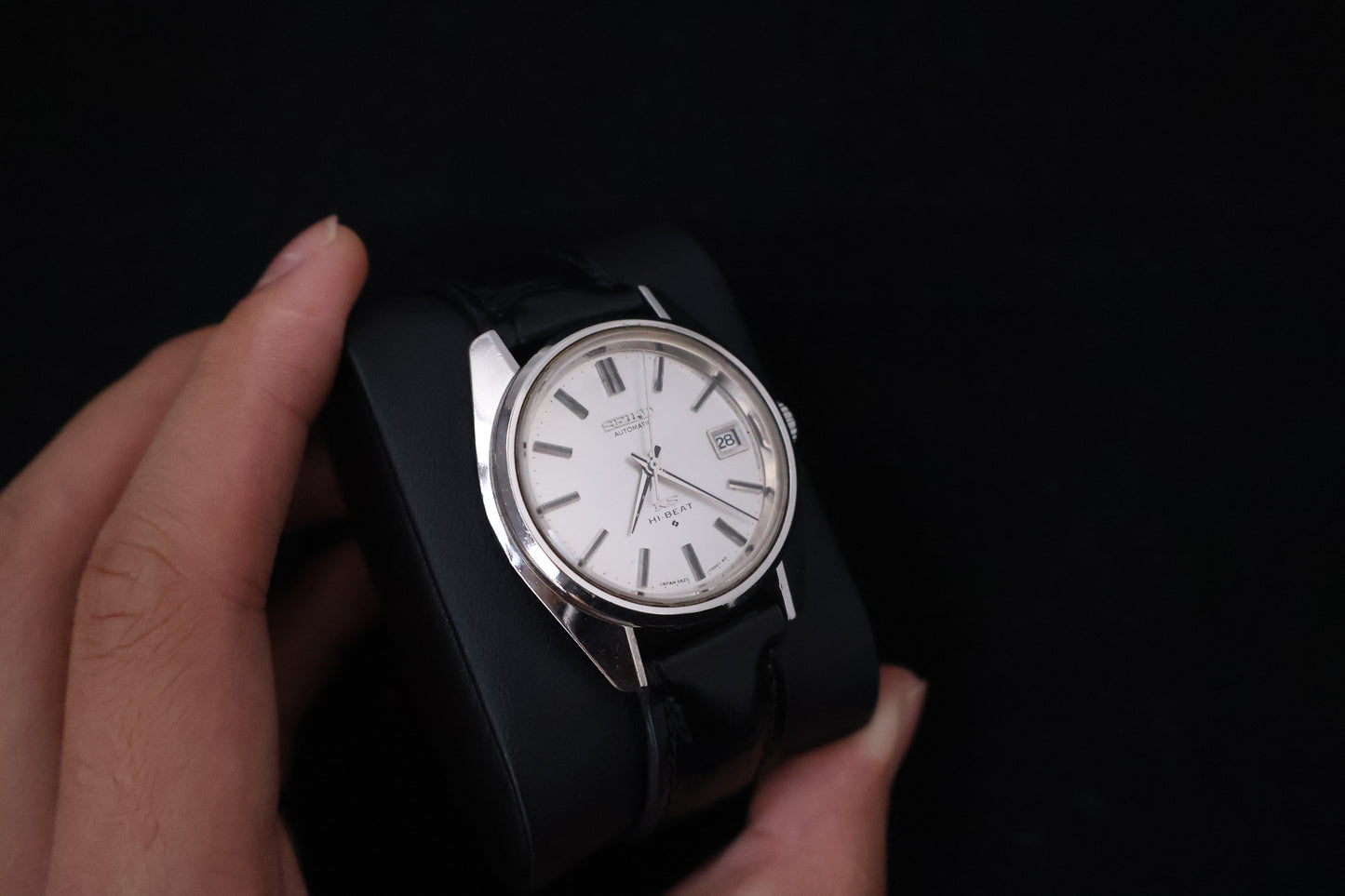 (SERVICED) Rare Vintage 1969 King Seiko KS Hi-Beat Gold Medallion 25 Jewels 5625-7000