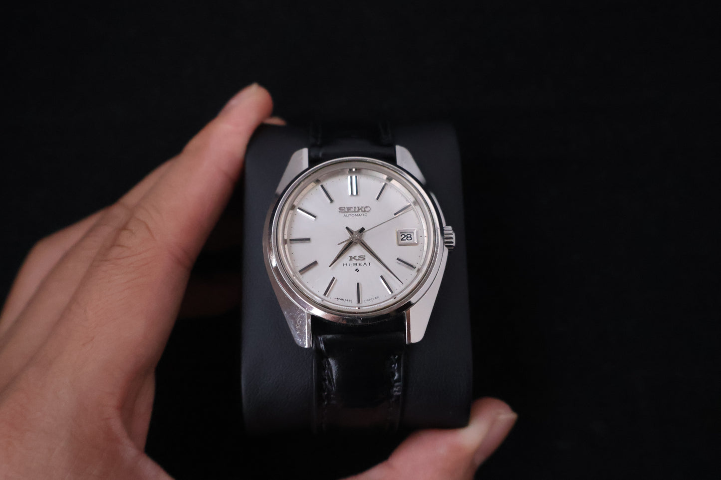 (SERVICED) Rare Vintage 1969 King Seiko KS Hi-Beat Gold Medallion 25 Jewels 5625-7000