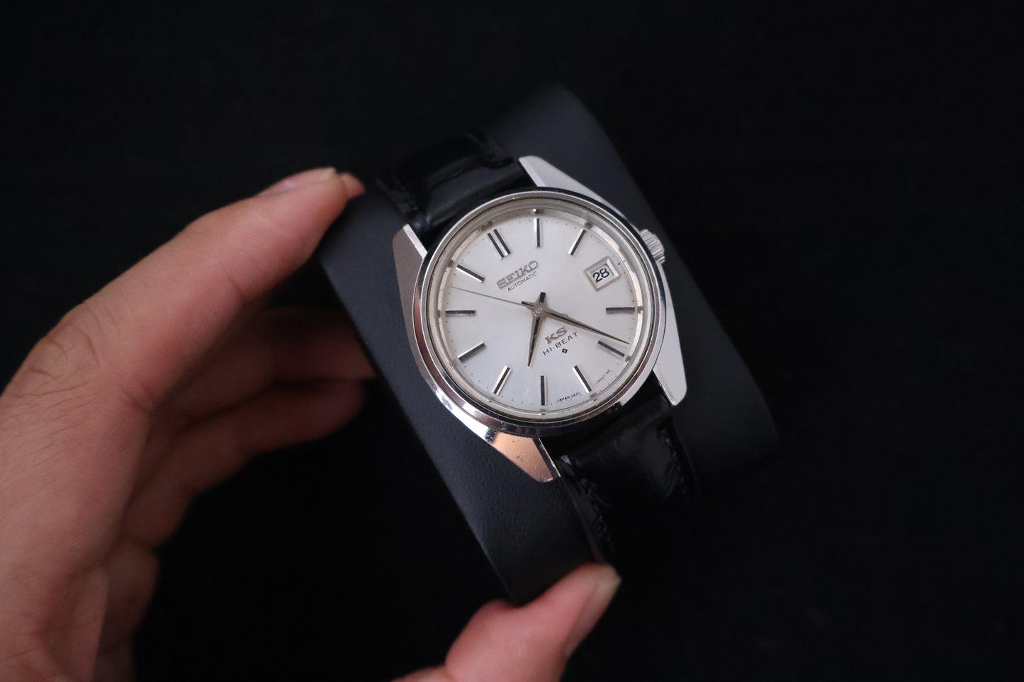 (SERVICED) Rare Vintage 1969 King Seiko KS Hi-Beat Gold Medallion 25 Jewels 5625-7000