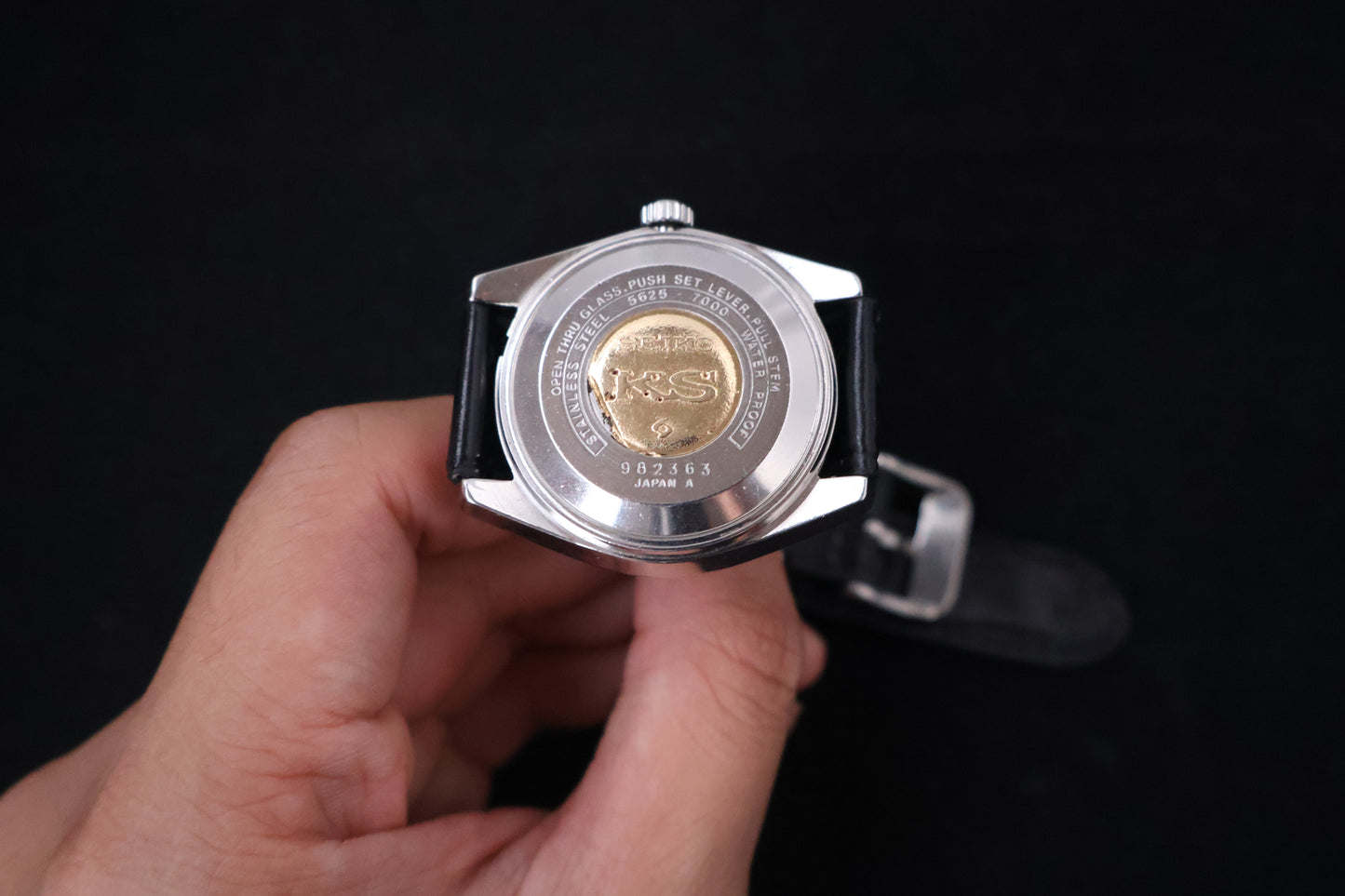 (SERVICED) Rare Vintage 1969 King Seiko KS Hi-Beat Gold Medallion 25 Jewels 5625-7000