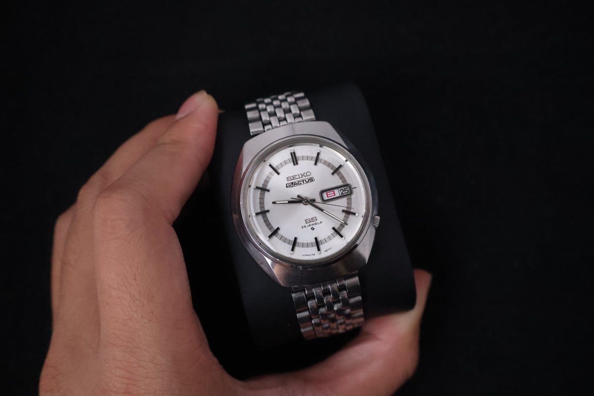 (SERVICED) Rare Vintage 1970 Seiko 5 Actus SS 25 Jewels 6106-8570