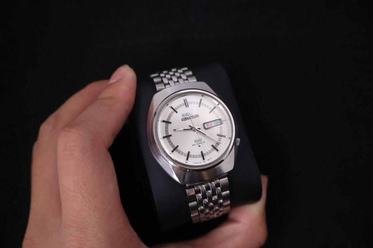 (SERVICED) Rare Vintage 1970 Seiko 5 Actus SS 25 Jewels 6106-8570