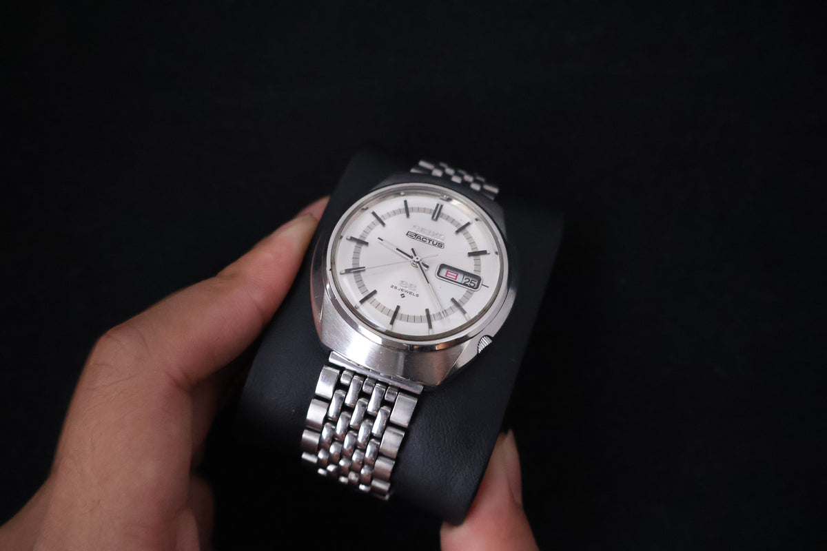 (SERVICED) Rare Vintage 1970 Seiko 5 Actus SS 25 Jewels 6106-8570