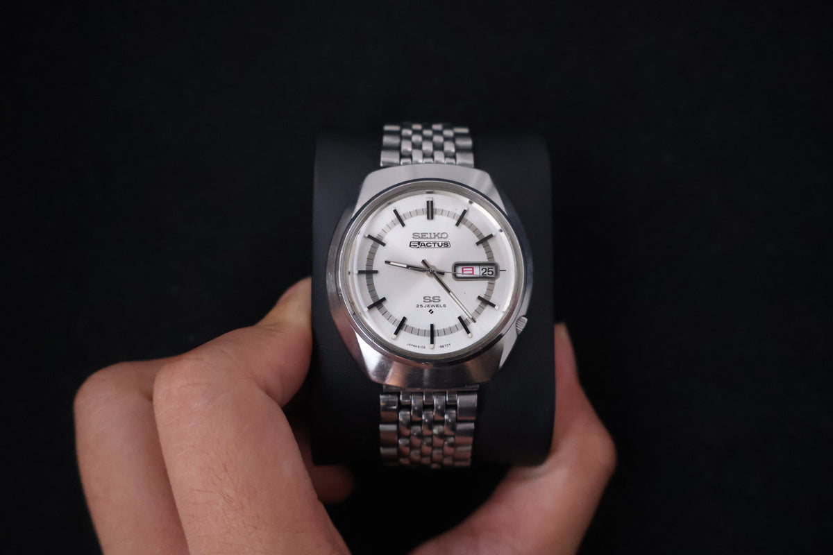 (SERVICED) Rare Vintage 1970 Seiko 5 Actus SS 25 Jewels 6106-8570