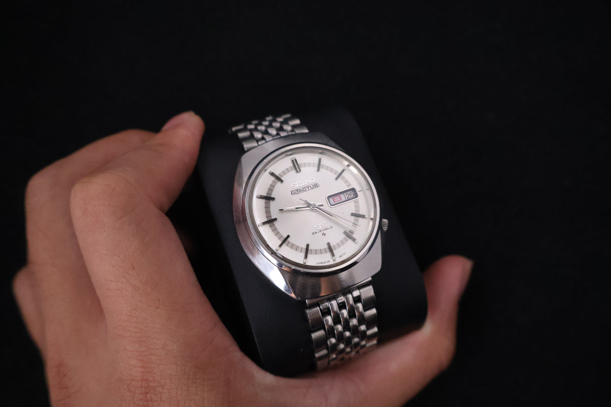 (SERVICED) Rare Vintage 1970 Seiko 5 Actus SS 25 Jewels 6106-8570