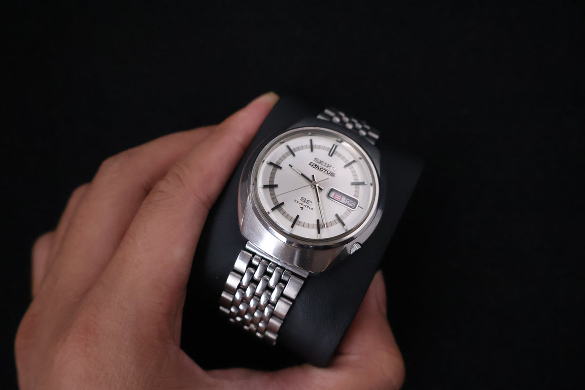(SERVICED) Rare Vintage 1970 Seiko 5 Actus SS 25 Jewels 6106-8570